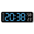 Large LED Digital Wall Clock – With Temperature, Humidity & Week Display