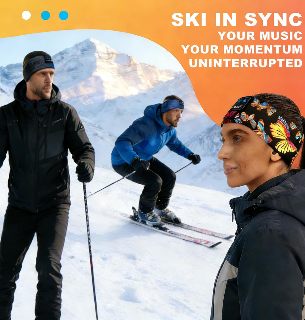 Sleep Mask with Bluetooth Headphones, Floral Sleep Headphones Bluetooth Headband for Sleeping Sports Sleep Mask for Side Sleeper, Best Gift and Travel Essentials